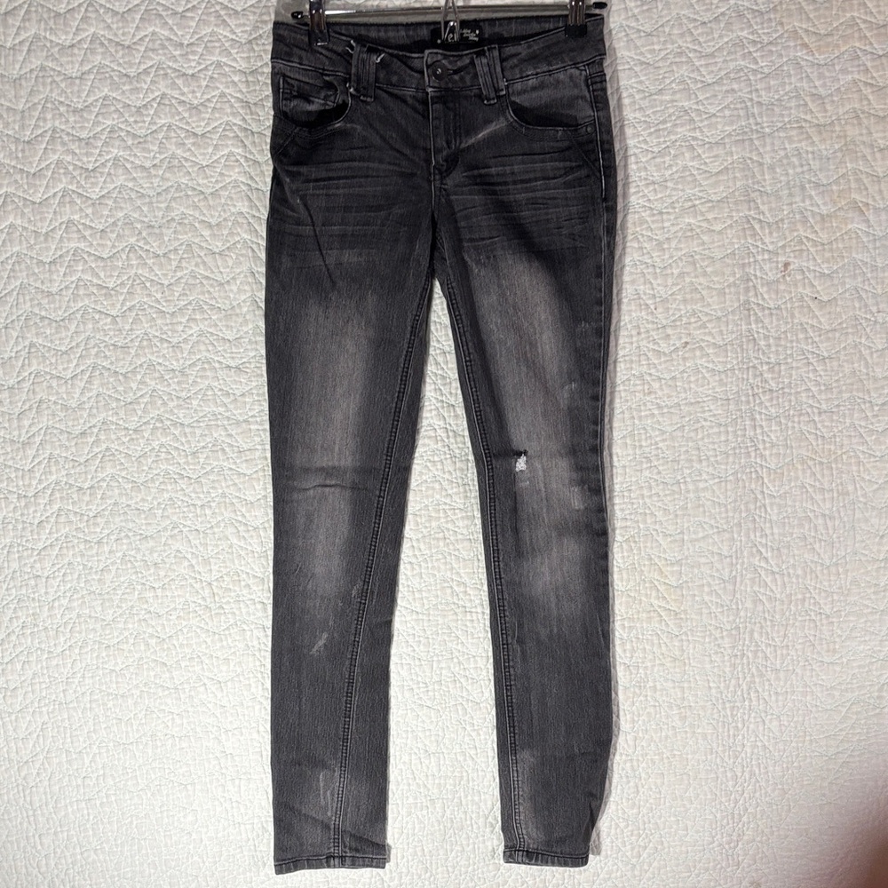 LEI Dark Gray Skinny Jeans